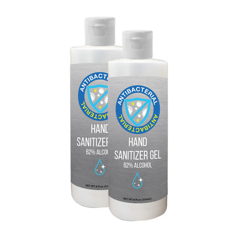 8 oz. Hand Sanitizer - 62% ALCOHOL | Full Color Customization | MADE IN USA | 3-4 Weeks | Minimum is 1 box of 250