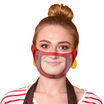 Face Mask with Clear Window | 1 Color Customization | Made in USA | 3-5 Days | Minimum is 1 Box of 125