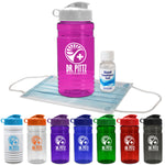 Sport Bottle with Mask and Hand Sanitizer | 1 Color Customization | Made in USA | 1-2 Weeks | Minimum is 1 Box of 100
